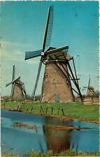 Postcard Molen Dutch Windmill Hollandische Muhle Moulin, Netherlands - used 1965 picture