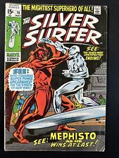 Silver Surfer #16 Silver Age Comic 1970 Vs Mephisto 1st Print Good/VG *A4 picture
