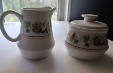NORITAKE PROGRESSION HOMECOMING 9002 Creamer Pitcher Sugar Bowl With Lid Japan picture