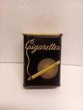 1930-40s VTG Continental Can Company Cigarette Tin Slide Top Case Holder Case picture