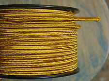 Gold 2-Wire Cloth Covered Cord, 18ga. Vintage Style Lamps, Antique Lights, Rayon picture