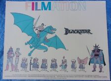1981 Filmation Blackstar Promotional Sheet Rare Overlord Mara Trobbits Klone VTG picture