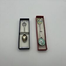 Set of 2 Vintage Antique Mixed Lot Miniature Spoons picture