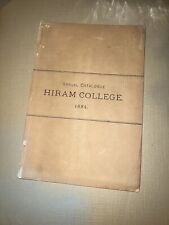 1884 Catalog Hiram College, Ohio, Student List 32 Pages picture