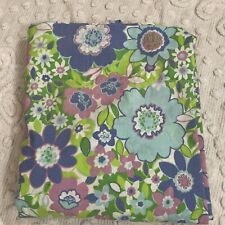 Vintage Floral Flat Sheet, Full,  Retro FlowerPower, Material 70’s Mod picture