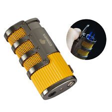 Cohiba Windproof Cigar Lighter 3 Torch Metal Jet Flame Pocket Lighters w/ Punch picture