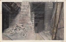 Postcard Underground Marble Quarries West Rutland VT  picture