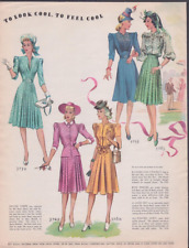 1940 Print Ad McCall Patterns To Look Cool To Feel Cool Fashion Illustration picture