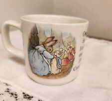 Wedgwood Beatrix Potter Peter Rabbit Cup Mug Flopsy Mopsy Cotton Tail England picture