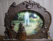 Antique Cast Iron Lamp Bronze Finish Detailed Art 1931 Vintage Fountain Water picture