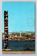 Seattle WA-Washington, Seattle Sky Line, Scenic View, Vintage Postcard picture