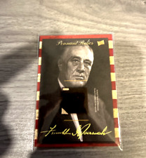President Franklin Roosevelt Pieces Of The Past AUTHENTIC PENNANT RELIC CARD picture