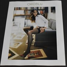 2018 Print Ad Sexy Heels Long Legs Fashion Lady Brunette Oroblu Hosiery Stocking picture