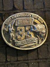 Zebco 33 Year Commemorative Brass Promotional Belt Buckle Fishing CVB233 picture