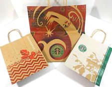 Vintage Starbucks Kraft Paper Shopping Bags Various Sizes 1998 2009 2013 picture