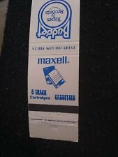 Vintage Matchbook C14 Collectible Ephemera Maxwell 8-track budget tapes records picture