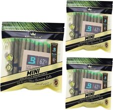 King Palm | Mini | Natural | Prerolled Palm Leafs |3 Packs of 25 Each = 75 Rolls picture