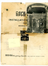 Vintage Rock-Ola Installation Manual 1946 Jukebox picture
