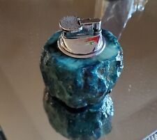 Vintage  turquoise stone Gas Table Lighter  Natural Stone picture