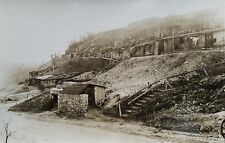Antique WW1 PHOTO Of Cliff Dugouts In Apremont, France ~ World War One picture