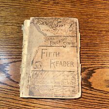 “Indiana Educational Series Fifth Reader” c 1883 1889 Hardcover Well Used picture