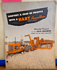 Hart Scour Kleen Allis-Chalmers Model 60 All Crop Harvester Sales Brochure 1950 picture
