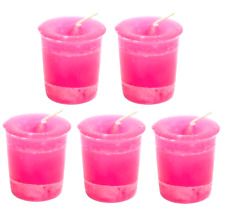 5pc Manifest a Miracle Votive Candle Reiki Charged Scented Herbal Essential Oils picture