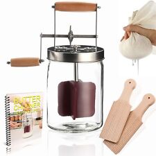 Dazey Butter Churn- Cheese Cloth and Beech Wood BUTTER PADDLES INCLUDED- Hand... picture