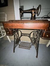Antique Singer sewing machine and desk. G series serial number. picture