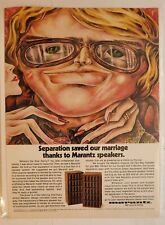 Vintage 1972 MARANTZ Speakers Magazine Advertisement picture