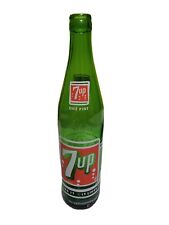 Rare Vintage Antique Soda Pop Glass Bottle Seven Up 7UP Green One Pint picture