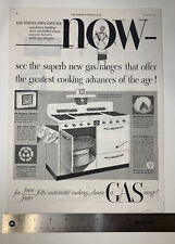 VINTAGE 1947 Print Ad Superb Gas Ranges ~ Webster Electric Telehome 10x13.5