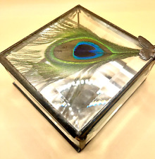 Peacock Feather Glass Box picture