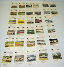 Vintage Rare Foreign and Domestic Auto cards.  picture