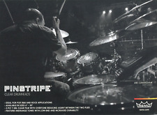 2016 Print Ad of Remo Pinstripe Clear Drumheads w Abe Cunningham Deftones picture