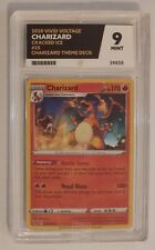 Ace 9 Charizard 025/185 Vivid Voltage Cracked Ice Graded Pokemon Card Mint 10 picture