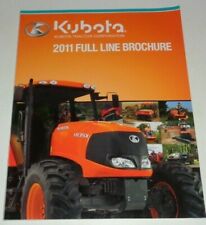 Kubota 2011 Full Line Sales Brochure Manual Tractor Excavator UTV Lawn Tractor picture
