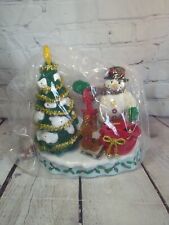 Vtg Avon A Wonderful Countdown to Christmas Talkng Lightd Snowman Advent Tree  picture
