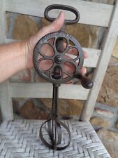 HUGE Antique Cast Iron EGG BEATER Mammoth DOVER No. 300 TAPLIN MFG COMPANY picture