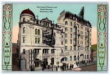 c1912 Maryland Theatre Hotel Kernan Baltimore Maryland Antique Vintage Postcard picture