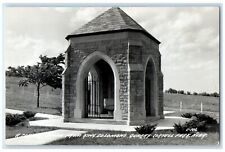 1950 Corner Stone From King Solomon's Quarry Coryell Park NE RPPC Photo Postcard picture