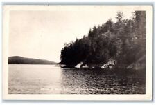 1934 Buck Island Shore View Cranberry Lake NY RPPC Photo Posted Postcard picture