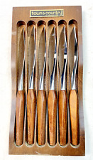 Vintage Town & Country Fleetwood Designer Knives Set with Wooden Tray - Set of 6 picture