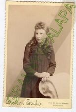 Cabinet Photo-Very Cute Little Girl, Long Hair,Chicago, Illinois-Western Studio  picture
