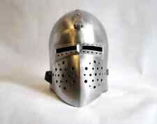 Bascinet Medieval Helmet, SCA Knights Pig Face Helmet for Historical Reenactment picture