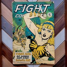 FIGHT COMICS #58 VG (Fiction House 1948) Scarce PRE-CODE / TIGER GIRL 1st Print picture