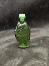 Vintage Doctor Fisch's Bitters Green Glass Fish Bottle picture