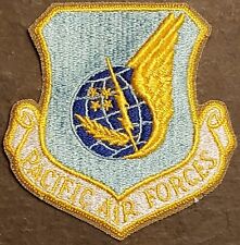 USAF PACIFIC AIR FORCES PACAF PATCH - FULL COLOR FLIGHT DRESS MILITARY VTG 70's picture