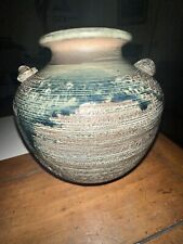 Vintage Studio Hand Thrown Japanese Pottery of Shigaraki Vase picture