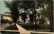 1913 Grand Forks, North Dakota Postcard REEVES AVENUE Residential / Houses picture